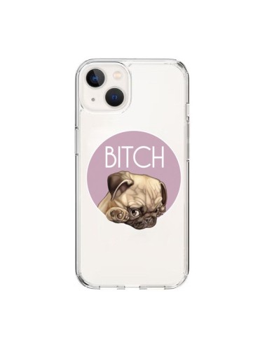 Coque iPhone 15 Bulldog Bitch Transparente - Maryline Cazenave