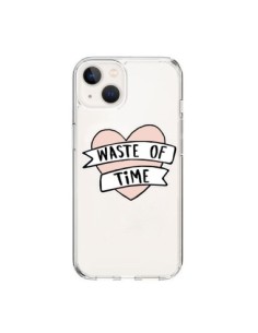 Cover iPhone 15 Waste Of Time Trasparente - Maryline...