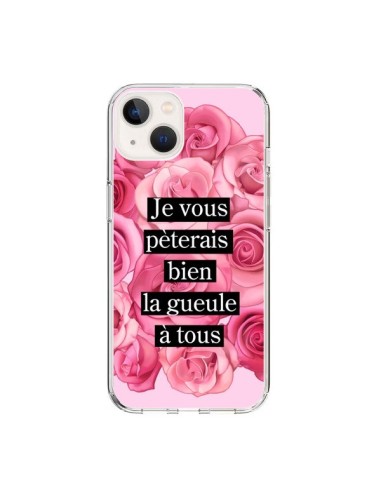 Coque iPhone 15 Je vous pèterais Fleurs - Maryline Cazenave