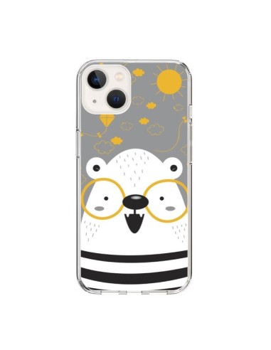 Cover iPhone 15 Orso con occhiali - Maria Jose Da Luz