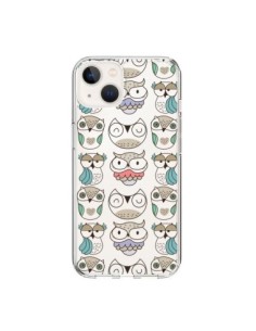Coque iPhone 15 Chouettes Owl Hibou Transparente - Maria...