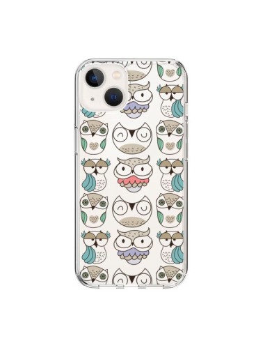 Coque iPhone 15 Chouettes Owl Hibou Transparente - Maria Jose Da Luz
