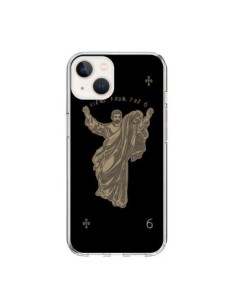 Coque iPhone 15 God Black Drake Chanteur Jeu Cartes -...