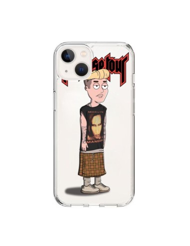 Coque iPhone 15 Bieber Marilyn Manson Fan Transparente - Mikadololo