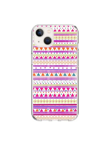 Coque iPhone 15 Bandana Rose Azteque - Monica Martinez