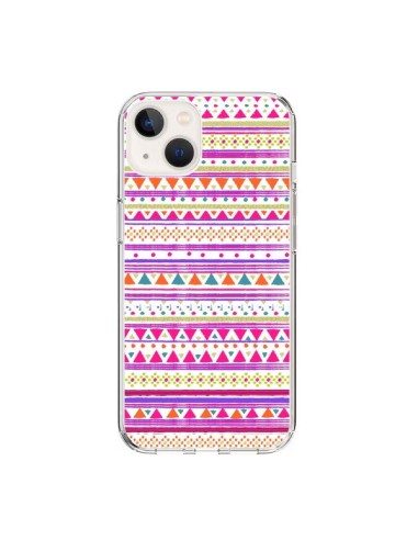 iPhone 15 Case Bandana Pink Aztec - Monica Martinez