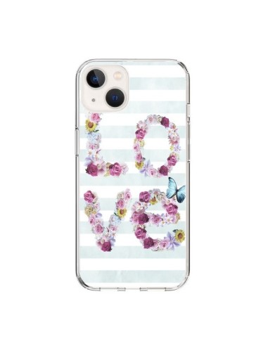 Coque iPhone 15 Love Fleurs Flower - Monica Martinez
