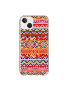 Coque iPhone 15 India Style Pattern Bois Azteque -...