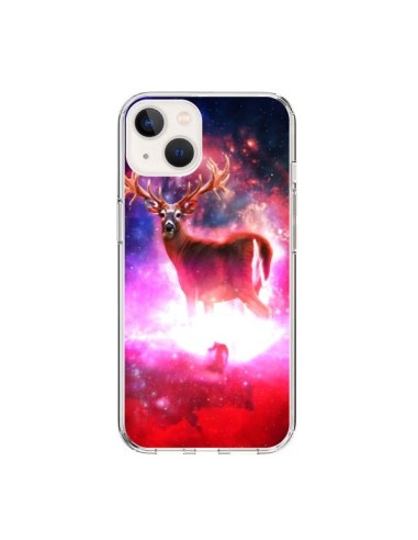 Coque iPhone 15 Cosmic Deer Cerf Galaxy - Maximilian San