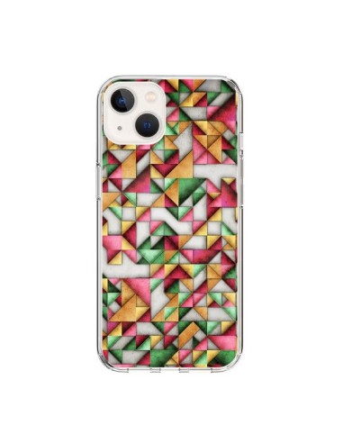 Coque iPhone 15 Azteque Triangle Geometric World - Maximilian San