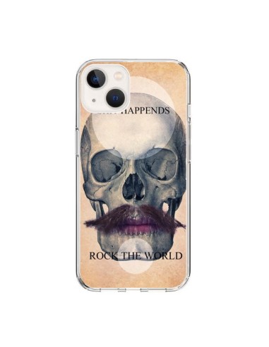 Coque iPhone 15 Rock Skull Tête de Mort - Maximilian San