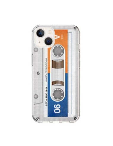 Cover iPhone 15 Bianco Cassette K7 - Maximilian San