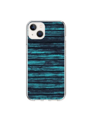 Cover iPhone 15 Luna Blu Wood Legno - Maximilian San