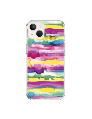 Coque iPhone 15 Gingham Vichy Pink - Ninola Design