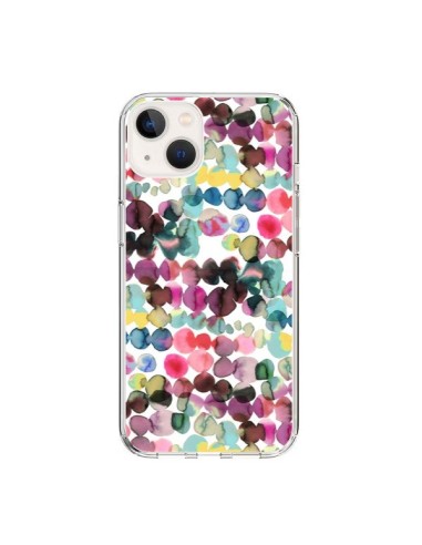 Coque iPhone 15 Gradient Tropical Color Lines - Ninola Design