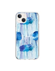 Coque iPhone 15 Rain Stitches Neon - Ninola Design