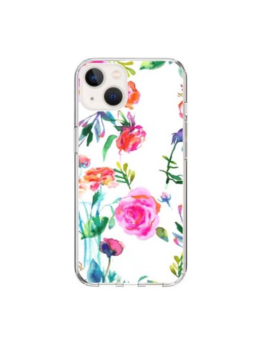 Coque iPhone 15 Raining Clouds Blue - Ninola Design