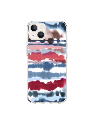 iPhone 15 Case Smoky Marble WaterColor Scuro - Ninola Design