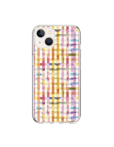 Cover iPhone 15 Vichy Black Giallo - Ninola Design