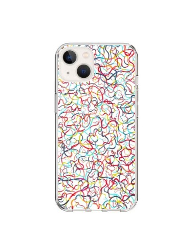 Cover iPhone 15 Water Drawings Bianco - Ninola Design