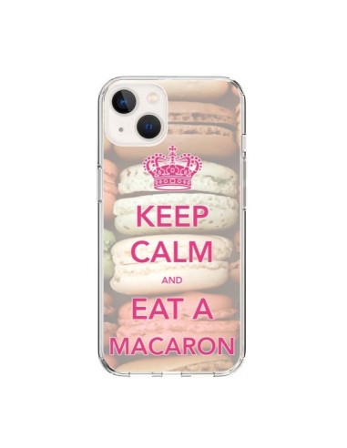 Coque iPhone 15 Keep Calm and Eat A Macaron - Nico