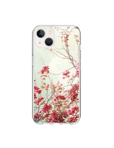 Coque iPhone 15 Fleur Vintage Rose - Nico