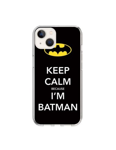 Coque iPhone 15 Keep Calm because I'm Batman - Nico
