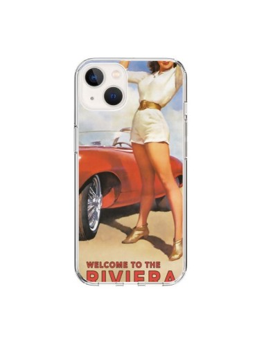 Coque iPhone 15 Welcome to the Riviera Vintage Pin Up - Nico