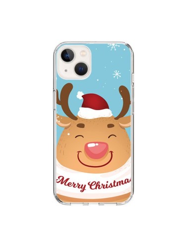Coque iPhone 15 Renne de Noël Merry Christmas - Nico