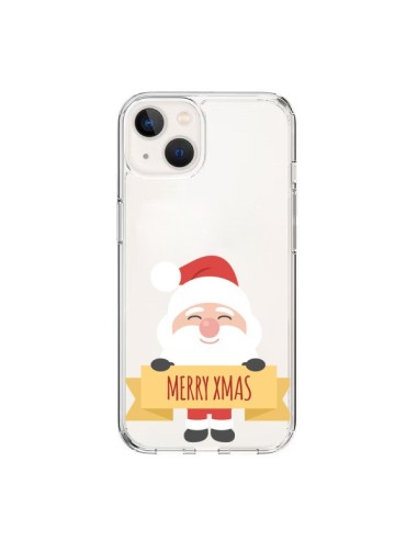 Cover iPhone 15 Babbo Natale Trasparente - Nico