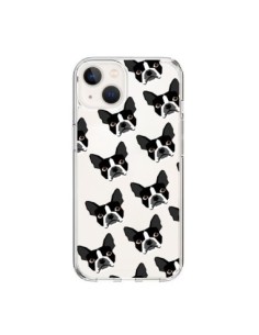 Coque iPhone 15 Chiens Boston Terrier Transparente - Pet...