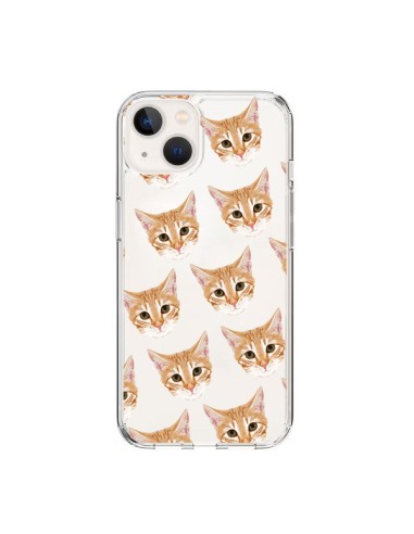iPhone 15 Case Cat Beige Clear - Pet Friendly