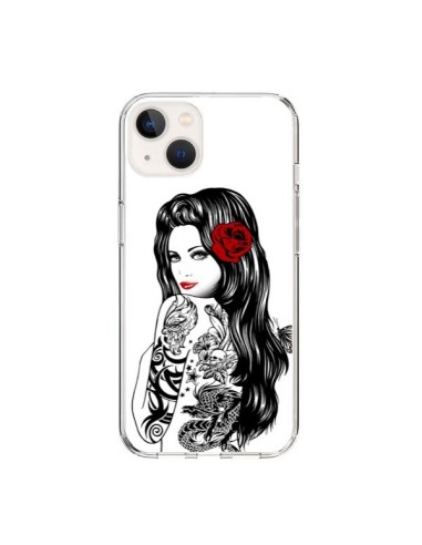 Coque iPhone 15 Tattoo Girl Lolita - Rachel Caldwell