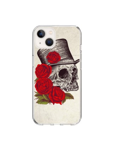 Coque iPhone 15 Gentleman Crane Tête de Mort - Rachel Caldwell