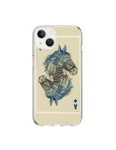 Coque iPhone 15 Cheval Carte Jeu Horse As - Rachel Caldwell