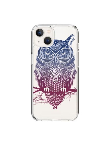 Coque iPhone 15 Hibou Chouette Owl Transparente - Rachel Caldwell
