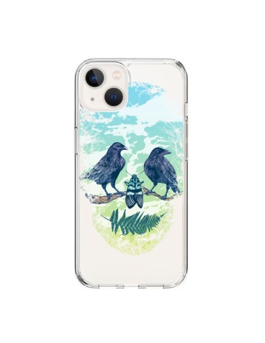 Cover iPhone 15 Teschio Natura Trasparente - Rachel Caldwell