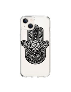 Cover iPhone 15 Hamsa Cinque Dita Mano Cattiva Occhio...