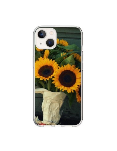 Coque iPhone 15 Tournesol Bouquet Fleur - R Delean