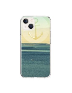 Coque iPhone 15 Ancre Navire Bateau Summer Beach Plage -...