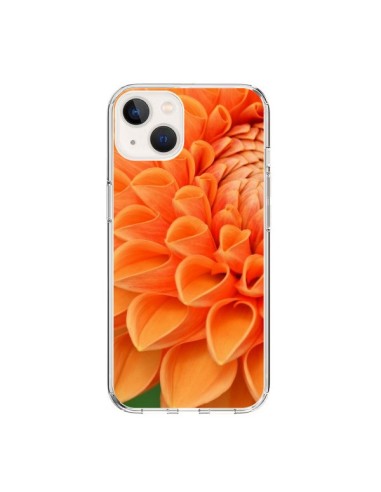 Coque iPhone 15 Fleurs oranges flower - R Delean