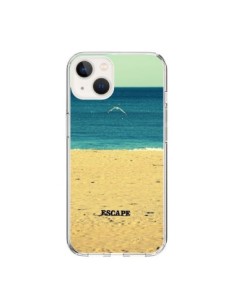Coque iPhone 15 Escape Mer Plage Ocean Sable Paysage - R...