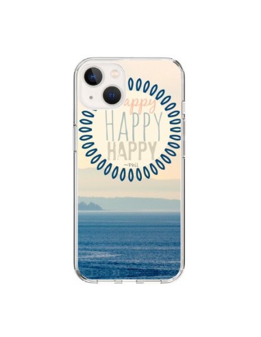 Coque iPhone 15 Happy Day Mer Ocean Sable Plage Paysage - R Delean