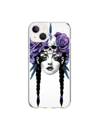 Coque iPhone 15 Fille Fleurs Warrior - Ruben Ireland