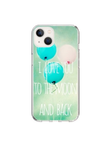 Coque iPhone 15 I love you to the moon and back - Sylvia Cook