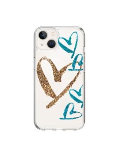 Coque iPhone 15 Coeurs Heart Love Amour Transparente -...