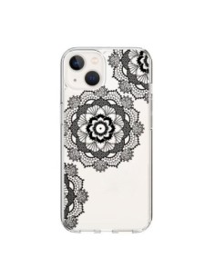 Coque iPhone 15 Triple Mandala Noir Black Transparente -...
