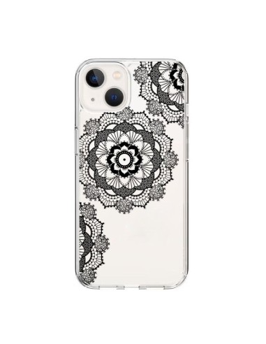 iPhone 15 Case Triple Mandala Black Clear - Sylvia Cook