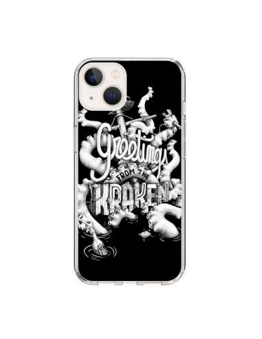 Coque iPhone 15 Greetings from the kraken Tentacules Poulpe - Senor Octopus