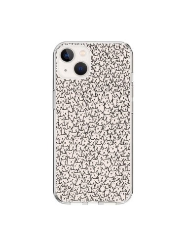 Coque iPhone 15 A lot of cats chat - Santiago Taberna